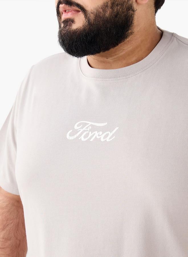 Maxim Men Regular Fit Crew Neck Short Sleeves Mustang Ford Print T-shirt - Image 4